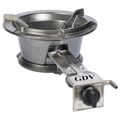 Combo 2 Bếp Gas Khè Công Nghiệp Sơn Tĩnh Điện GDV Kèm Van Dây T Chia Dùng Chung 1 Bình Gas - Hàng Chính Hãng