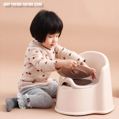 Ghế Bô Cho Bé Đi Vệ Sinh Có Tựa Lưng,Chân Đế Chống Trượt,Có Ngăn Chứa Dễ Tháo Lắp Cọ Rửa ( Ghế Bô Hàng Cao Cấp Chống Gù Lưng ) MSPVN-5640
