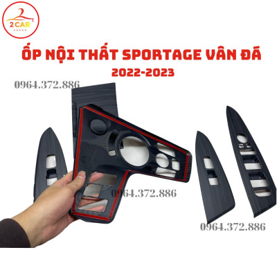 Ốp nội thất xe Kia Sportage 2022- 2023 Mẫu Nhựa ABS vân đá cao cấp