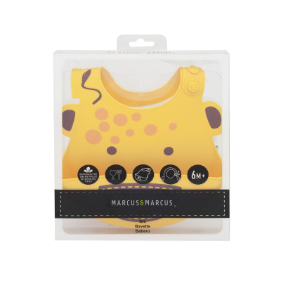 Yếm silicon ăn dặm cho bé Marcus & Marcus, từ 6 tháng