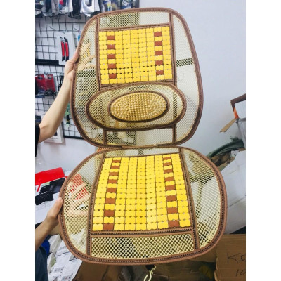 Đệm lót ghế xe ô tô, xe hơi hạt tre cao cấp chống nóng, ẩm, thoáng khí, giúp lưu thông máu, giảm đau lưng