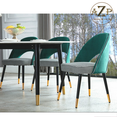 Bàn Ghế Ăn Phong Cách Đương Đại Châu Âu - Xu Hướng Hiện Nay Cho Không Gian Hiện Đại - Chân Thép Mặt Đá - Hàng Nhập Khẩu AZP