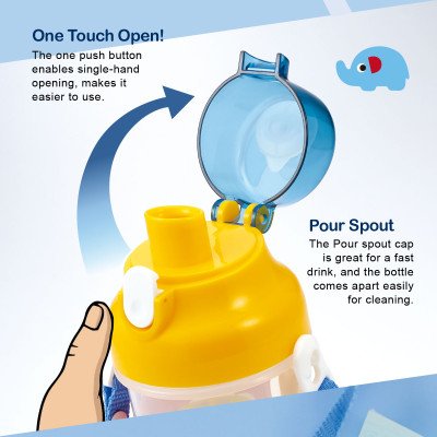 BÌNH UỐNG NƯỚC CHO BÉ KUKU AND ANIMALS KU5602A - 500ML