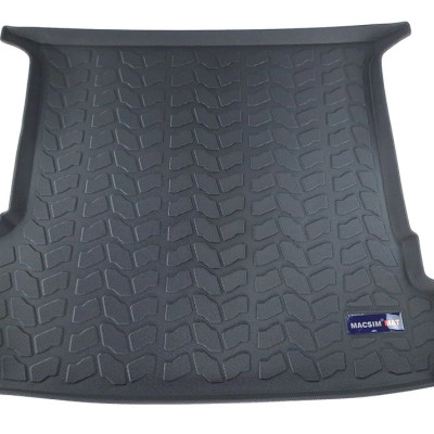 Thảm lót cốp xe ô tô Audi Q7 2016- tới nay nhãn hiệu Macsim chất liệu TPV cao cấp màu đen (121)