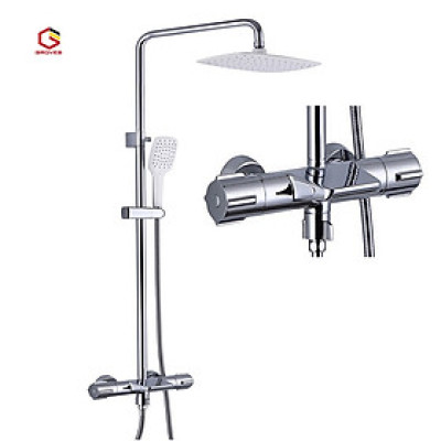 Sen cây tắm nhiệt độ nóng lạnh thân tròn cao cấp GROVES 7214