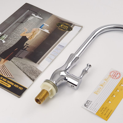 Vòi rửa chén lạnh Eurolife EL-RC03 (Trắng bạc)