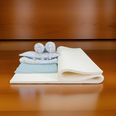 Nệm cao su thiên nhiên em bé Tatana Baby Care-  Độ cao 2cm-Dành cho bé đi học hoặc sơ sinh-Màu ngẫu nhiên