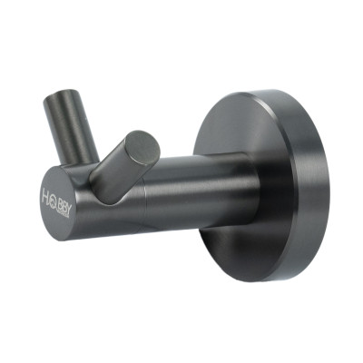 Móc treo đồ có 2 chấu inox 304 sơn đen Hobby home decor 2CX