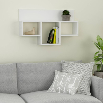 Kệ gỗ trang trí phòng khách gia đình SMLIFE Warrington