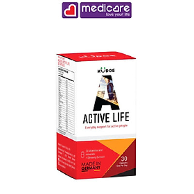 Viên Uống KUDOS Active Life Bổ Sung Vitamin và Khoáng Cho Cơ Thể 30 viên