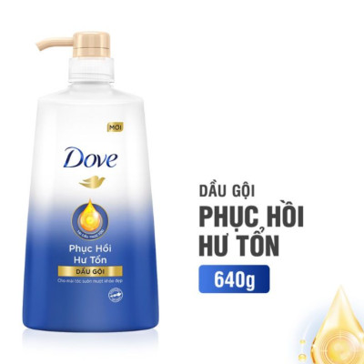 Dầu Gội Dove Hỗ Trợ Phục Hồi Tóc Hư Tổn 640g