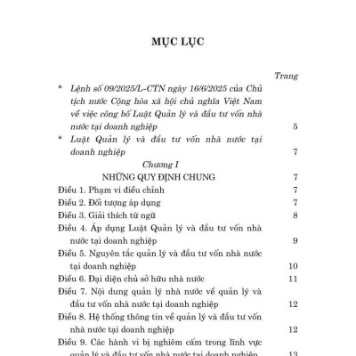 Luật Quản lý và đầu tư vốn Nhà nước tại doanh nghiệp năm 2025