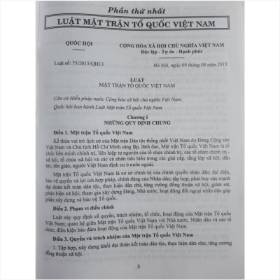 Cẩm nang công tác Mặt trận Tổ quốc Việt Nam