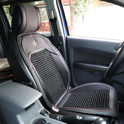 Lót Ghế Hạt Gỗ Massage 5 Chế Độ Thông Minh Kèm Quạt Đo Nhiệt Độ Môi Trường Tích Hợp 2 Cổng Chia USB CIND DZ002