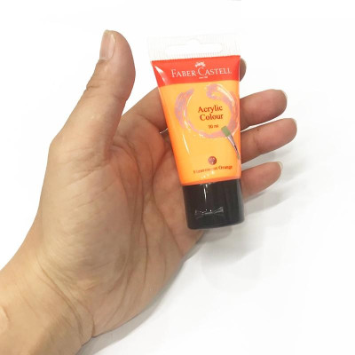 Tuýp Màu Vẽ Acrylic 30ml Fluorescent Orange (Cam Neon)