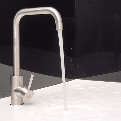 Vòi rửa chén nóng lạnh Inox SUS 304 Eurolife EL-T001 (Trắng bạc)