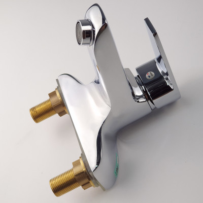 Vòi Lavabo nóng lạnh 2 chân Đồng mạ Chrome Eurolife EL-SUN 03 (Trắng bạc)