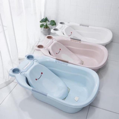 CHẬU TẮM KÈM VÕNG TẮM CHO BÉ HÌNH CON ẾCH CUTR BABY XINH XINH PHONG CÁCH HÀN QUỐC NHẬT BẢN ( TẶNG GÁO MÚC GỘI XỊN - XEM KỸ MÔ TẢ ))