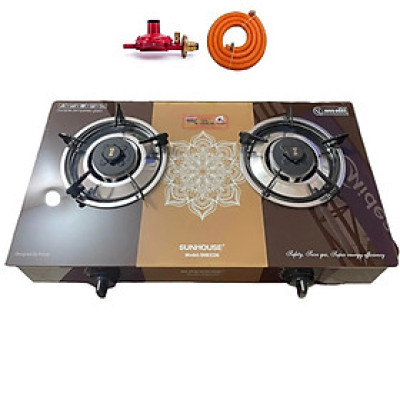 Combo Bếp Gas Dương Kính Sunhouse SHB3336 Kèm Van Dây - Hàng chính hãng