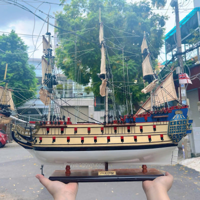 Mô Hình Thuyền Gỗ Phong Thủy LA LICORNE / UNICORN  Gia Nhiên, Thuyền Buồm Gỗ chất liệu gỗ tràm chuẩn xuất khẩu