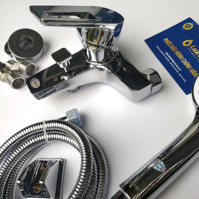 Vòi Sen Tắm Đồng Thau Mạ Crome Nóng Lạnh LUXTA L2226SX5 Tay Sen Tắm TX22 điều chỉnh 3 chế độ