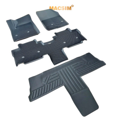 Thảm ô tô sd3 2 lớp dạng lưới lục giác MG G50 2025+(đen)  bề mặt cao su siêu sạch -thương hiệu Macsim