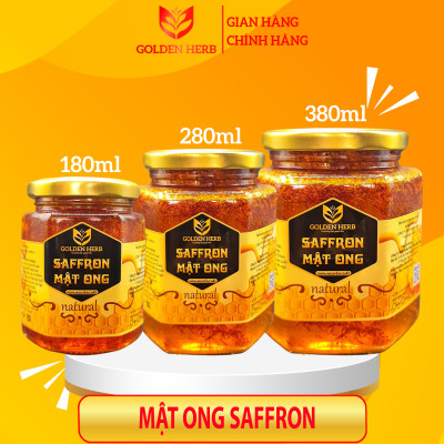 Mật Ong Ngâm Saffron 180ml/lọ Golden Herb