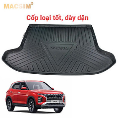 Cốp huyndai creta 2022 qd nhãn hiệu Macsim - Nhãn hiệu Macsim chất liệu TPV cao cấp màu đen