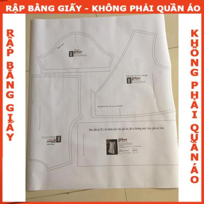 Rập giấy đầm cánh tiên mã 1289 (BẢN VẼ)