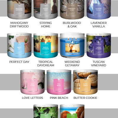 Nến ly 3 bấc sáp đậu nành Goose Creek (411g) - Lavender Vanilla