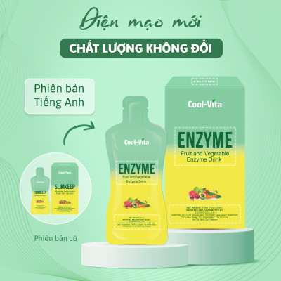 Combo Bộ Collagen Uống Hỗ Trợ Trẻ Hóa Sáng Da & Enzyme Chiết Xuất Từ Trái Cây và Rau Củ Hỗ Trợ Tiêu Hoá, Thanh Lọc Cơ Thể Coolvita (2 Hộp)