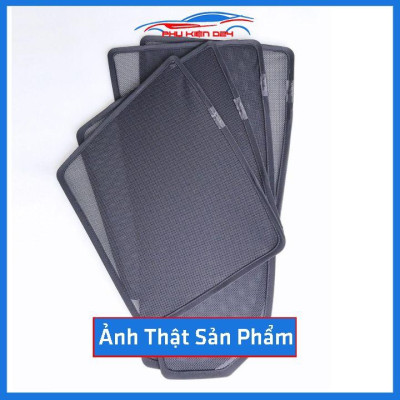 Bộ 4 rèm chắn nắng nam châm Accent 2018-2019-2020 khung cố định chống tia UV