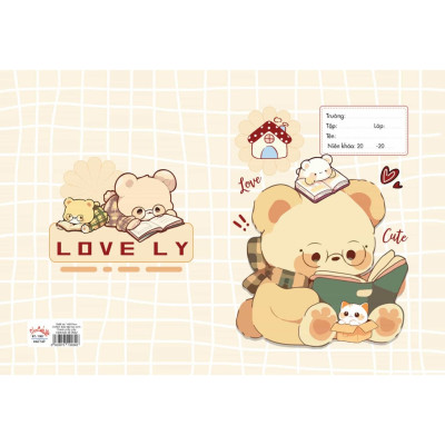 Giấy Bao Tập - In Họa Tiết Hoạt Hình Dễ Thương - 10 Bao Tập/Xấp