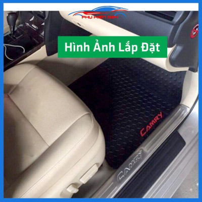 Lót sàn ô tô cao su Camry 2019-2020-2021-2022 không mùi chống trơn trượt