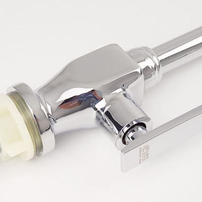 Vòi rửa chén lạnh cần lò xo Đồng mạ Chrome Eurolife EL-RC01 (Trắng bạc)