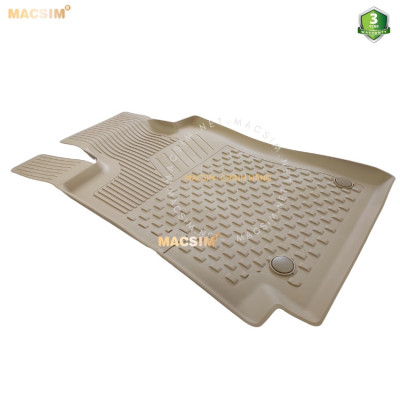 Thảm lót sàn ô tô nhựa TPE Silicon Mercedes C Series W205 2014-2020 Beige Nhãn hiệu Macsim