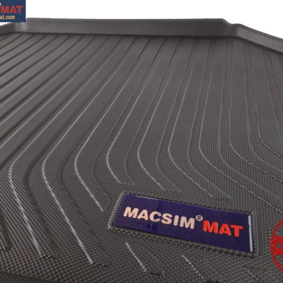 Thảm lót cốp xe ô tô Honda HRV 2015-2022 nhãn hiệu Macsim chất liệu TPV cao cấp màu đen (034)