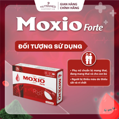 Viên uống Moxio Forte hỗ trợ bổ máu, tăng cường sức đề kháng, ngăn ngừa nám da (30 viên) - Nutramed