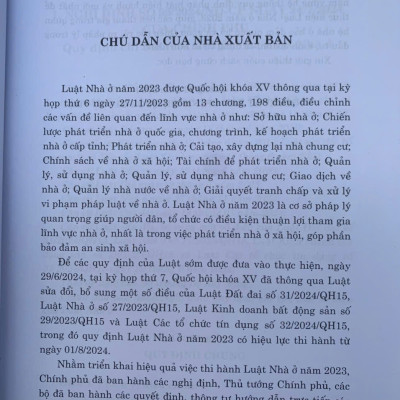 Các văn bản hướng dẫn thi hành Luật Nhà ở năm 2023