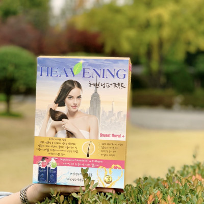 Bộ 01 Dầu Gội & 01 Dầu Xả chăm sóc tóc cao cấp, suôn mượt + 01 Sữa tắm dưỡng ẩm, làm trắng da toàn thân Hàn Quốc Heavening Perfect 750ml - Nhập khẩu Hàn Quốc