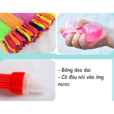 Bịch 111 Bong Bóng Nước Happy Baby Balloons Cho Trẻ Em Vui Chơi, Tiệc Tùng, Party, Sự Kiện