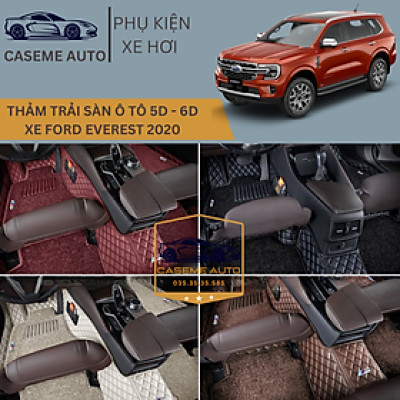 [FORD EVEREST] Thảm Trải Sàn, Lót Sàn Ô Tô 5D 6D Thiết Kế Theo Xe FORD EVEREST 2020 Chống Nước, Không Mùi - MẪU CARBON - Hàng Chính Hãng