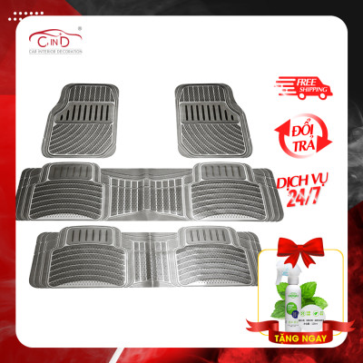 Bộ Thảm Lót Sàn Ô Tô PACKY PODA 6168 Màu Đen 7 Chỗ