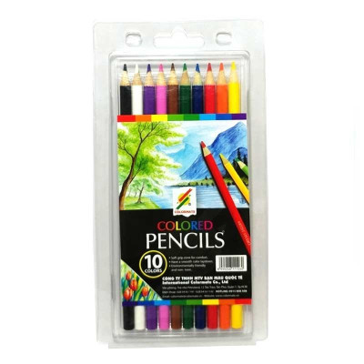 Hộp Nhựa 10 Cây Bút Chì Màu Thường Artist MS-10Art-P