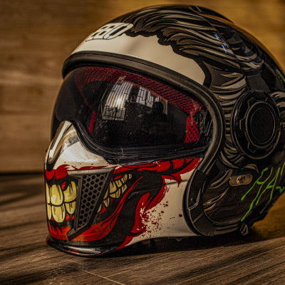 Mũ Bảo Hiểm Nguyên Đầu Đa Năng EGO E-5 - kèm mặt nạ