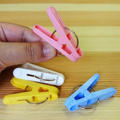 Combo chậu nhựa tròn 2.9L + set 20 kẹp phơi quần áo - made in Japan