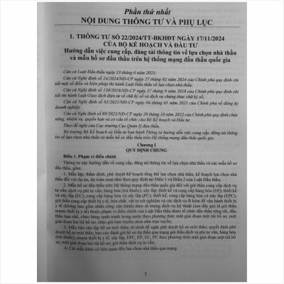 Sách Tuyển Tập Mẫu Hồ Sơ Mời Thầu Mua Sắm Hàng Hóa Trên Hệ Thống Mạng Đấu Thầu Quốc Gia - V2510D