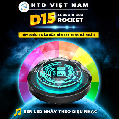 Siêu phẩm  D15 Rocket chuyển đổi màn hình Android ô tô - Cấu hình khủng RAM 8GB/ RAM 265GB/ QCM-6125