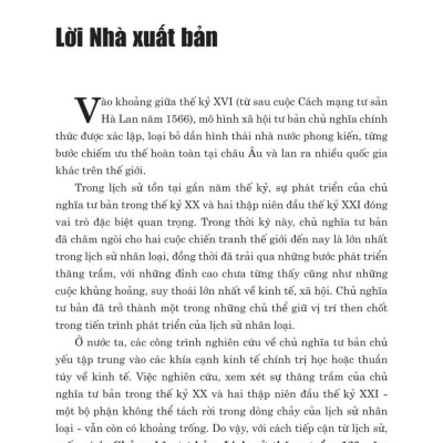 Chủ nghĩa tư bản lịch sử thăng trầm 120 năm (1900 - 2020) bản in 2021