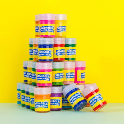 Hộp 6 Màu Nước Rửa Được - Nhân Vật Futy Akooland Thế Giới Học Cụ Thần Kỳ - Colokit SWP-C003/AK